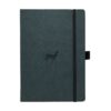 xr:d:DAF8wKWxl8s:9,j:4156115200250187557,t:24021409 Groen notitieboek met hertenmotief en zwarte elastiek