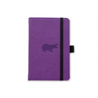 Dingbats Notebooks A6 Wildlife Purple Hippo