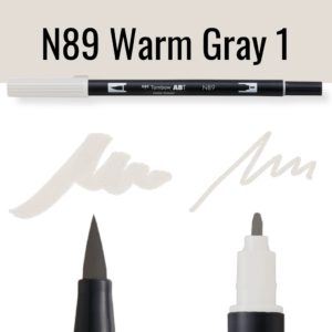 Tombow N89 ABT Dual Brushpen (Warm Gray 1)