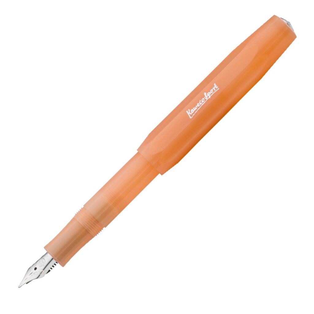Oranje transparante vulpen van het merk Kaweco Sport