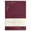 Esterbrook vulpenjournal met bordeauxrode kaft en goudkleurige accenten