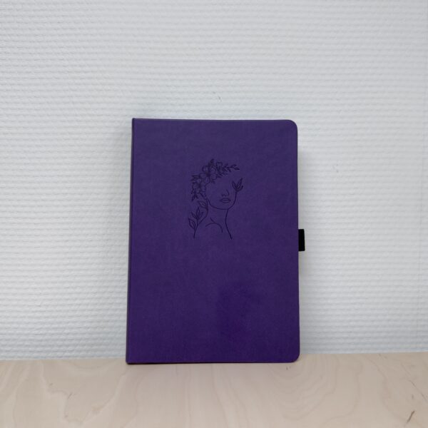 Mindful Bloom | dark purple | A5
