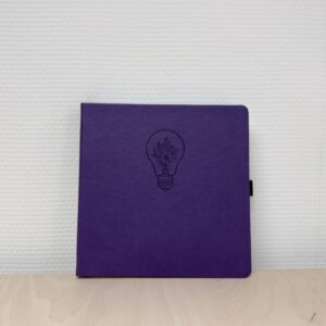 Floral Light | dark purple | square