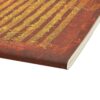 9780349714653 Mozart, The Hunt - Dot Grid - A5 - Edge Aan de zijkant van een notitieboek met een rode kaft en gouden muzieknoten