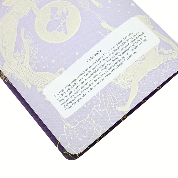 Inhoud van een notitieboek met paarse achtergrond en witte illustraties