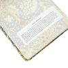 Inhoudsblad van een notitieboek met bloemmotief en tekstplaatje