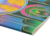 Gelede notitieboek met kleurrijke geometrische cover en dot-grid pagina's