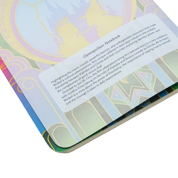 Inhoud van het Ozmopolitan Notebook met dot-grid pagina en decoratieve randen