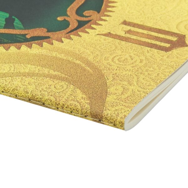9781408765036 Magic Unleashed - Dot Grid - A5 - Edge Gele notitieboekhoes met goudkleurig patroon en gestikte rug
