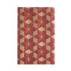 Notitieboek met rood-goud geometrisch patroon op de cover
