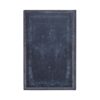 Donkerblauw notitieboek met goudkleurige randen en textuur