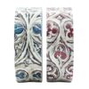 Twee rollen washi tape met gotische patronen in blauw en rood