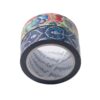 Roll van washi tape met bloemen- en patroonontwerp op witte achtergrond