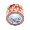 Washi tape met bloemenpatroon op witte achtergrond