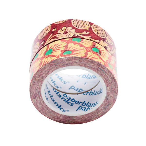 Washi tape met bloemenpatroon op witte achtergrond