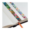 Tropisch tuinmotief washi tape op open notitieboek