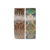 Twee rollen washi tape met gedetailleerde patronen op witte achtergrond