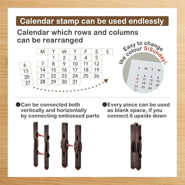 Shachihata Calendar Stamp